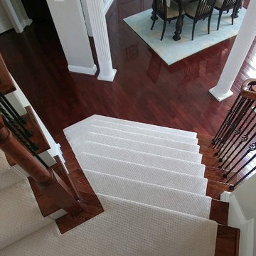 Hardwood and Carpet Staircase
