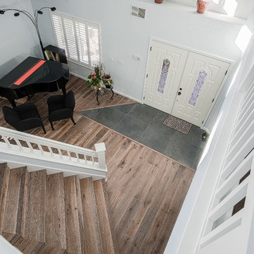 hardwood floor and interior paint