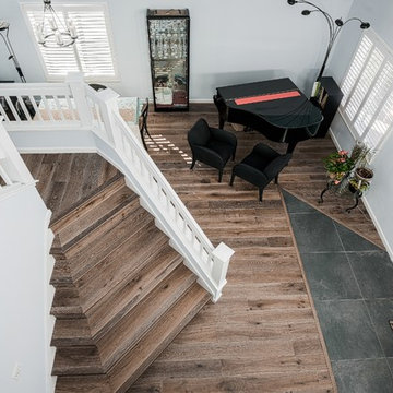 hardwood floor and interior paint