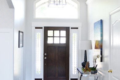 Example of a trendy entryway design in Salt Lake City