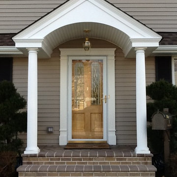 Hicksville Portico and Paver Stoop