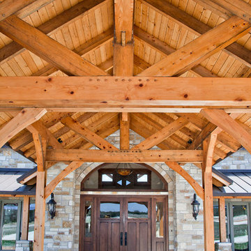 Hill Country Home - Timber Kingpost