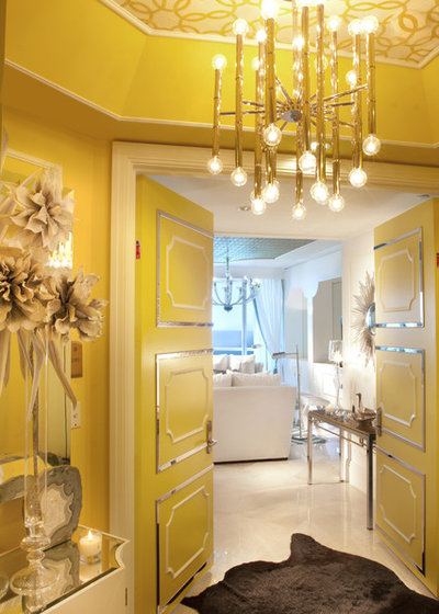 Eclectic Entry by DKOR Interiors Inc.- Interior Designers Miami, FL