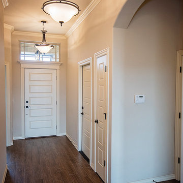 Home Entryway with Glass Office Doors