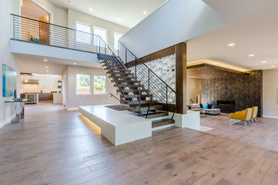 Inspiration for a modern entryway remodel in Seattle