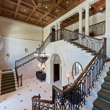 Interior Architecture of Miami Indian Creek Home – Main Entry Hall