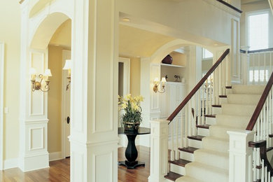 Inspiration for a timeless entryway remodel in Milwaukee