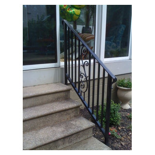 Iron/Aluminum Exterior Railings - South NJ - Traditional - Staircase ...
