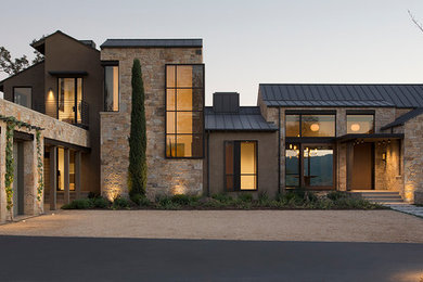Inspiration for a huge contemporary entryway remodel in Sacramento