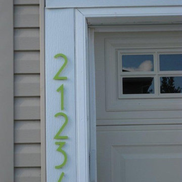 Key Lime Bungalow Style House Numbers
