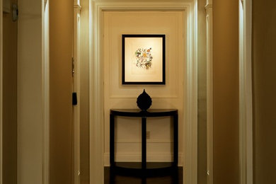 ミルウォーキーにあるトランジショナルスタイルのおしゃれな玄関の写真