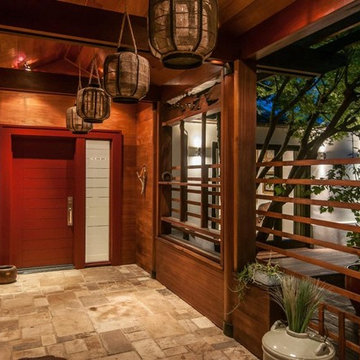 Kitchen, Wine cellar, and front door