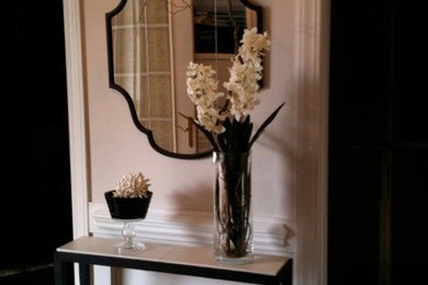 Inspiration for a timeless entryway remodel in Raleigh