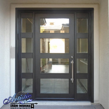 La Brea - Iron and Glass Front Entry Door