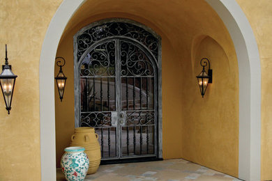 Entryway - mediterranean entryway idea in San Diego