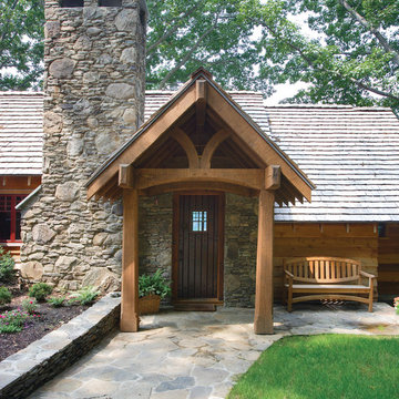 Lake front cabin authentic entry