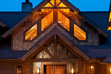 Design ideas for a rustic entrance in Other.