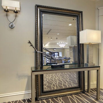 Large Floor Mirror with Console Table