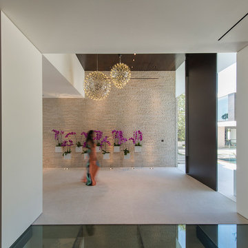 Laurel Way Beverly Hills luxury home modern foyer