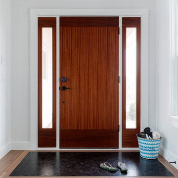 Leathered Antique Brown Granite Front Door Entry