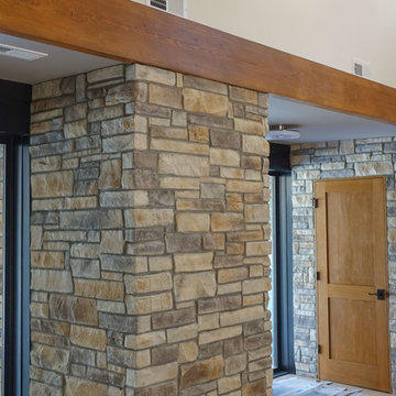 Leed Home Stone Veneer Design