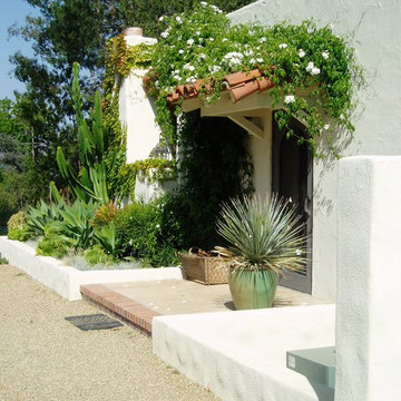 Lilian Rice, Estate landscape, Rancho Santa Fe, courtyard, pavers