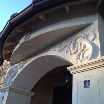 Limestone carving