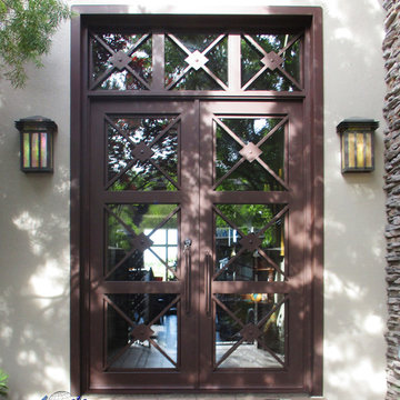 Livingston - Iron and Glass Front Entry Door