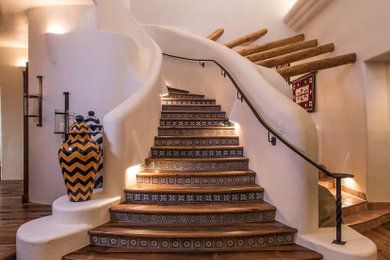 Inspiration for a southwestern staircase remodel in Phoenix