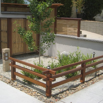 Low Japanese Zen Garden Fence