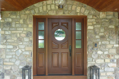 Inspiration for a timeless entryway remodel in Cleveland