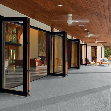 Marvin Movable Wall Systems - Multiple french bi-fold double doors