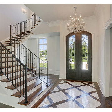 Masterful Foyer of this New, Custom Home