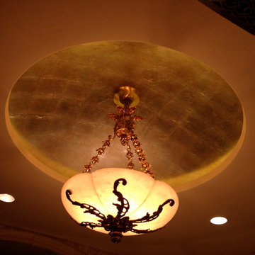 Metallic, Gold Leaf, Silver Leaf Ceilings and Domes