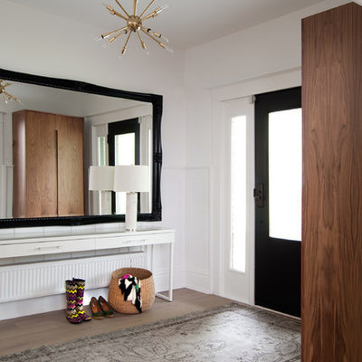 Example of a trendy entry hall design in Toronto