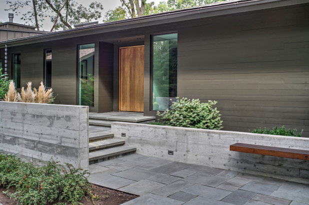 Midcentury Entry by Hursthouse Landscape Architects and Contractors