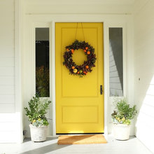 Front porch and door decorating