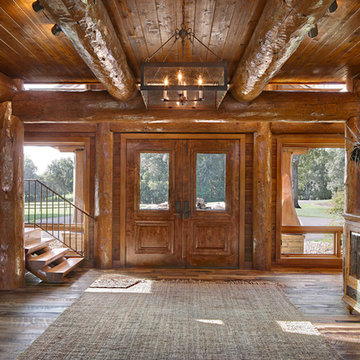 Modern Day Log Cabin - The Bowling Green Residence - Entryway