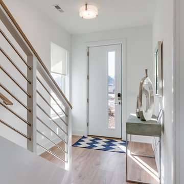 Modern Foyer in Charlotte's First Solar Community
