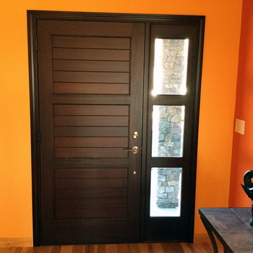 Modern Front Entry Door with Sidelight