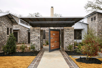 Inspiration for a contemporary entryway remodel in Austin