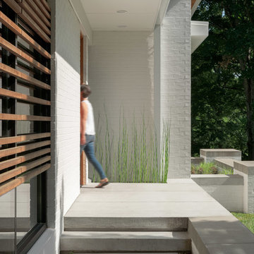 Modern White Brick Residence