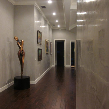 Monmouth County Venetian Plaster Gallery Wall