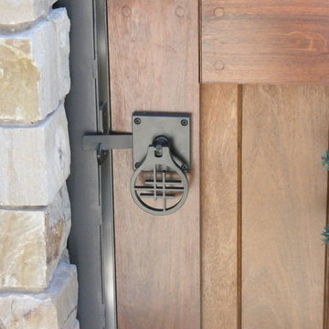 Mortise & Tenon Ipe Entry Gate with Asian Gate Hardware