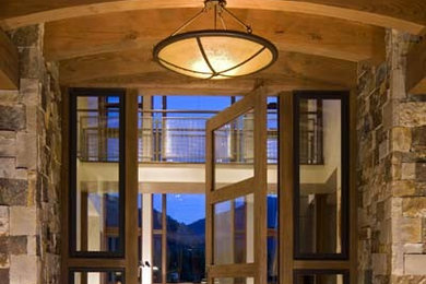 Inspiration for a contemporary entrance in Denver.