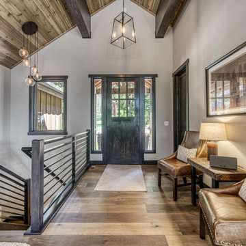 Mountain modern rustic entryway
