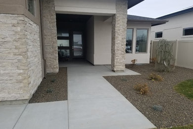 Example of a minimalist entryway design in Boise