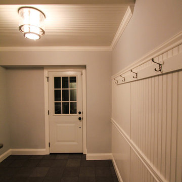 Mud/Laundry Room Remodel with White Wainscoting