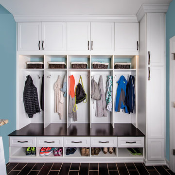 Mud Room Organization System Replaces Traditional Closet