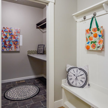 Mudroom and laundry room